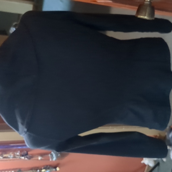 HYBA* crossover neck long sleeve fitted black size M work out jacket - Picture 5 of 10